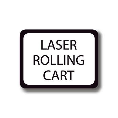 Ergomat 12in x 12in RECTANGLE SIGNS - Laser Rolling Cart DSV-SIGN 144 #7038 -UEN